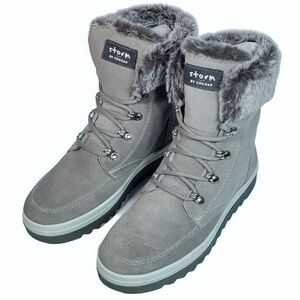 Cougar Waterproof Suede Lace-Up Ankle Boots Size: 8 EUR 38.5 SUPER COMFY!! NWT